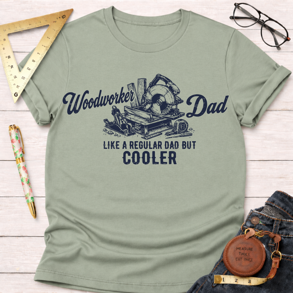 Woodworker Dad.  Like a Regular Dad Only Cooler. T-Shirt