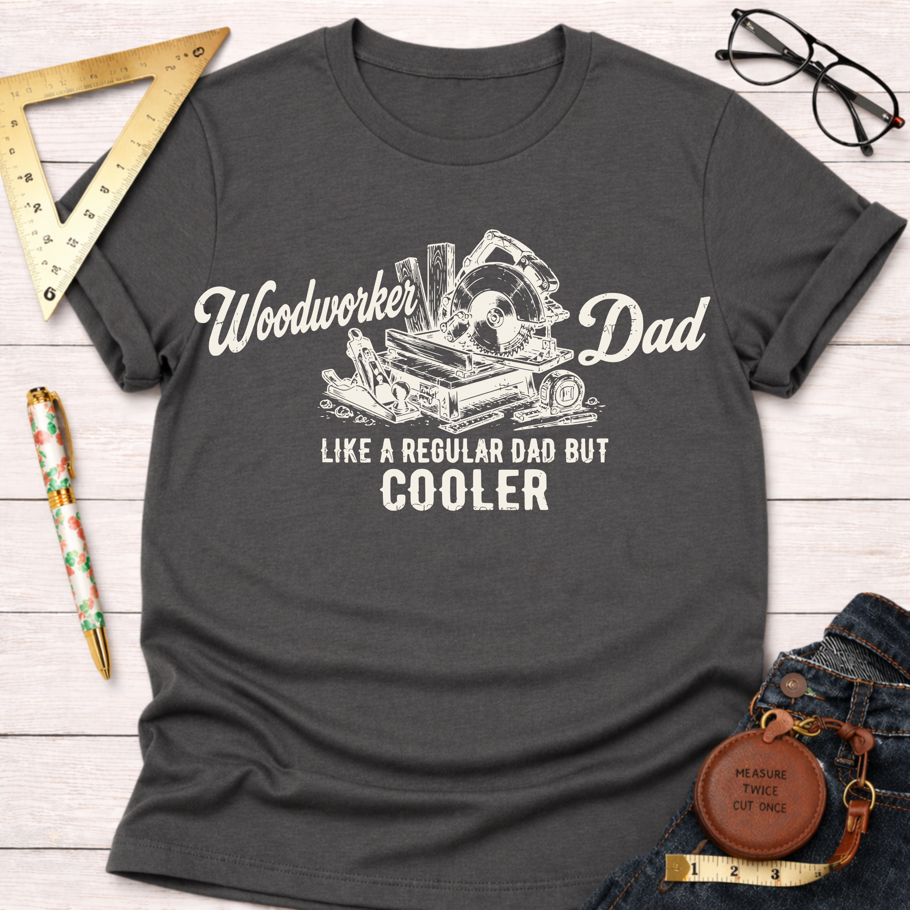 Woodworker Dad.  Like a Regular Dad Only Cooler. T-Shirt