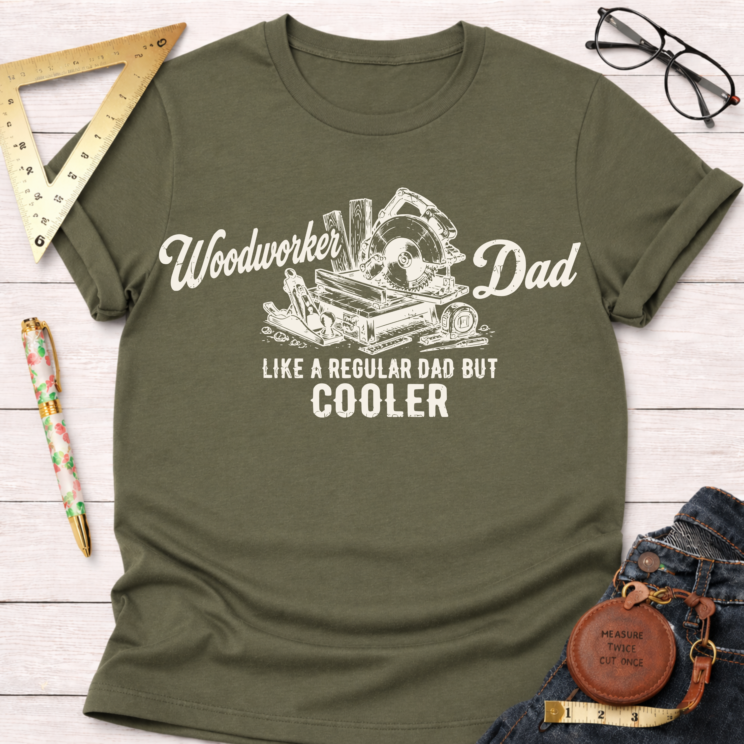 Woodworker Dad.  Like a Regular Dad Only Cooler. T-Shirt