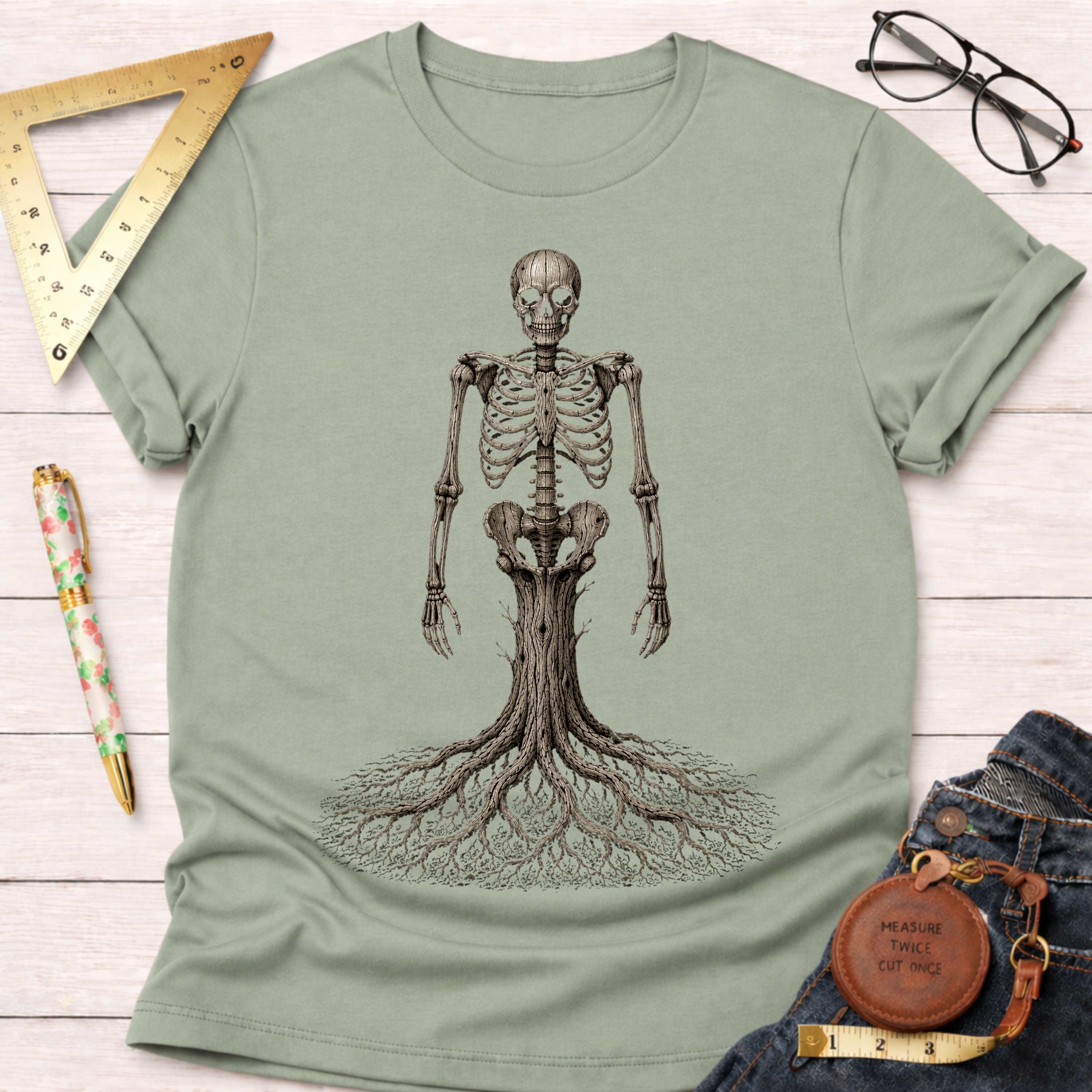 Internally Wood Skeleton T-Shirt