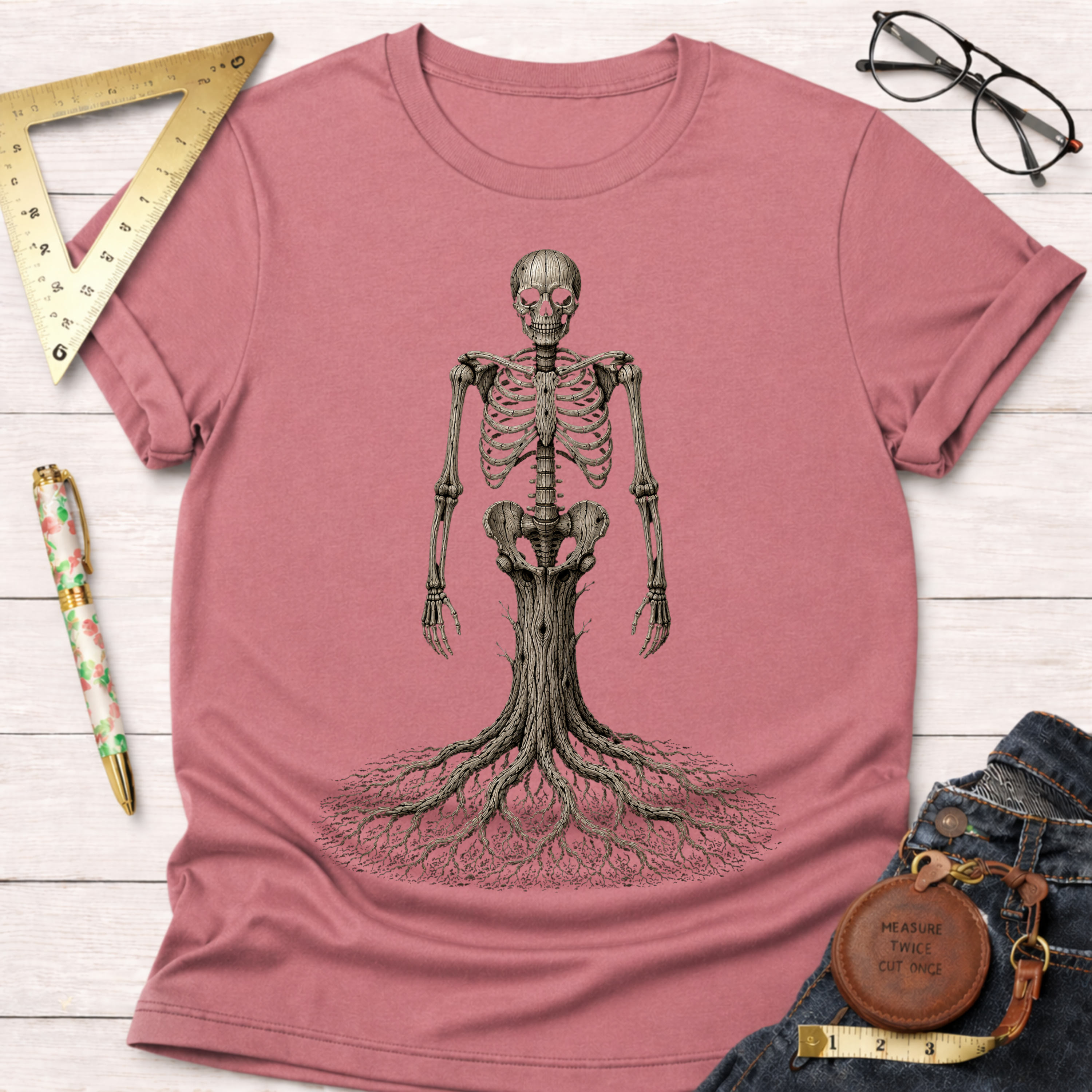 Internally Wood Skeleton T-Shirt