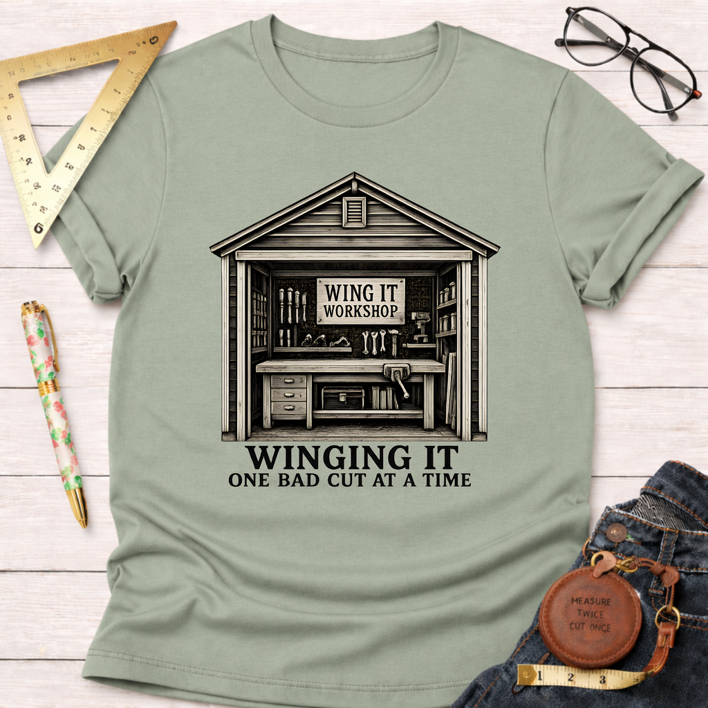Winging It One Bad Cut At A Time T-Shirt
