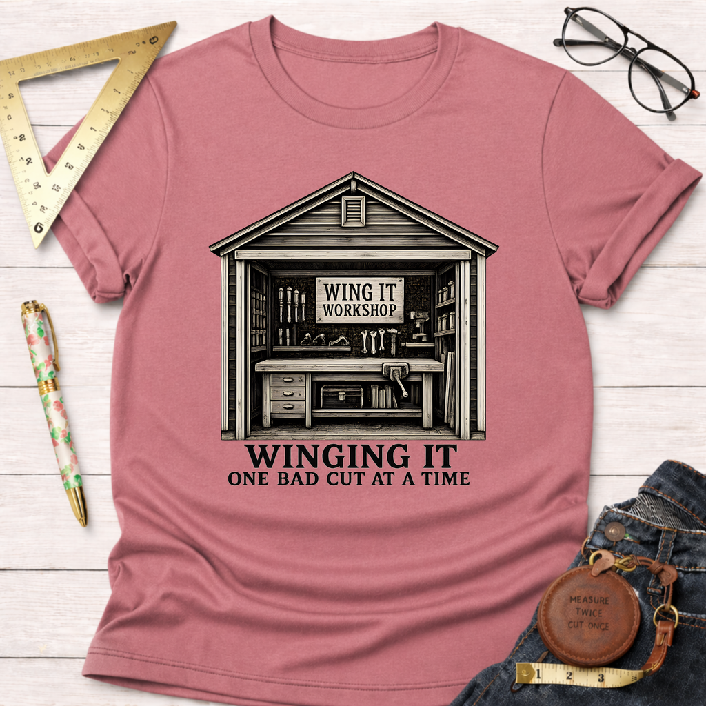 Winging It One Bad Cut At A Time T-Shirt