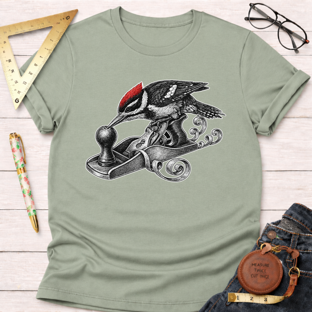 Just A Woodpecker And It's Hand Planer T-Shirt