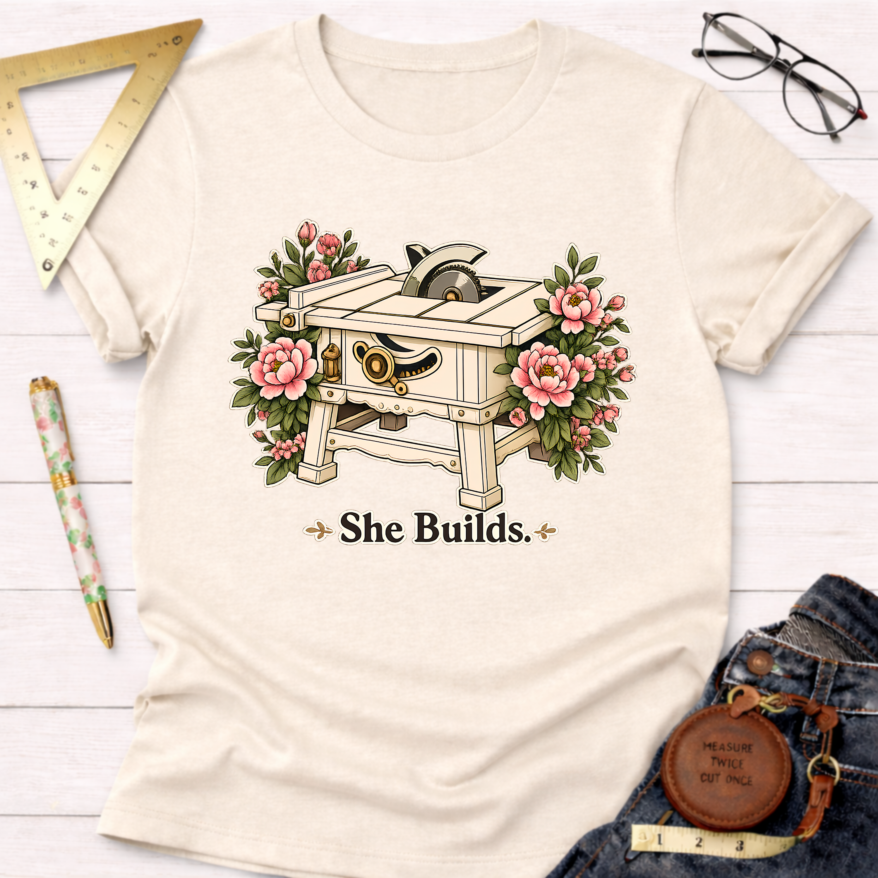 She Builds T-Shirt