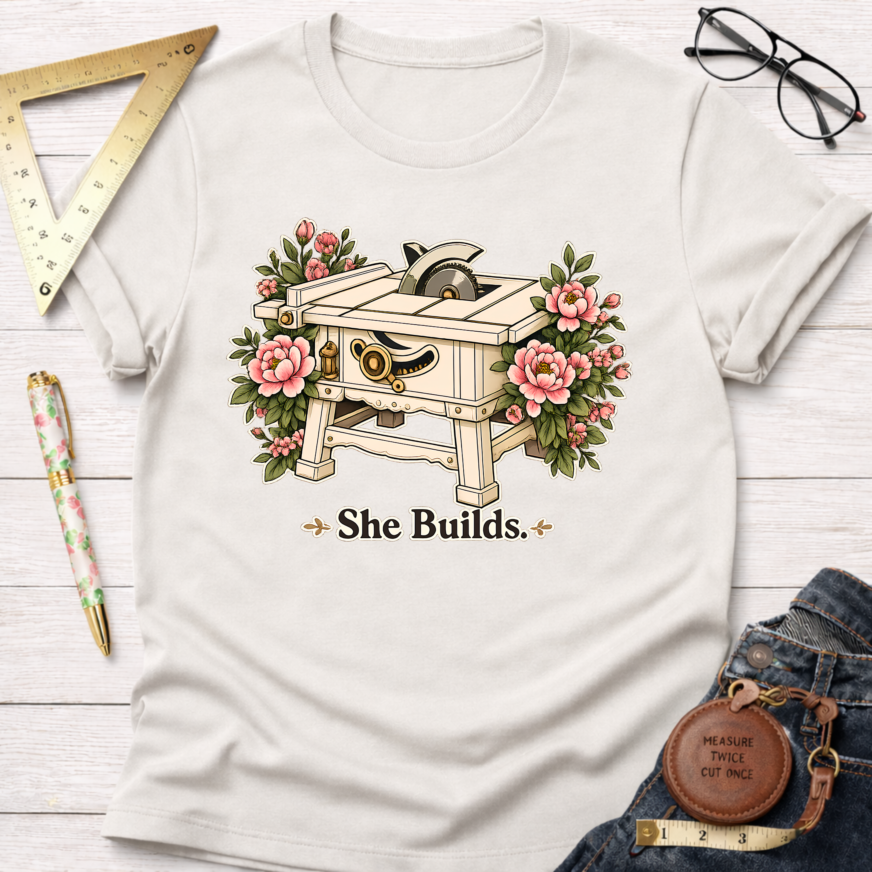 She Builds T-Shirt