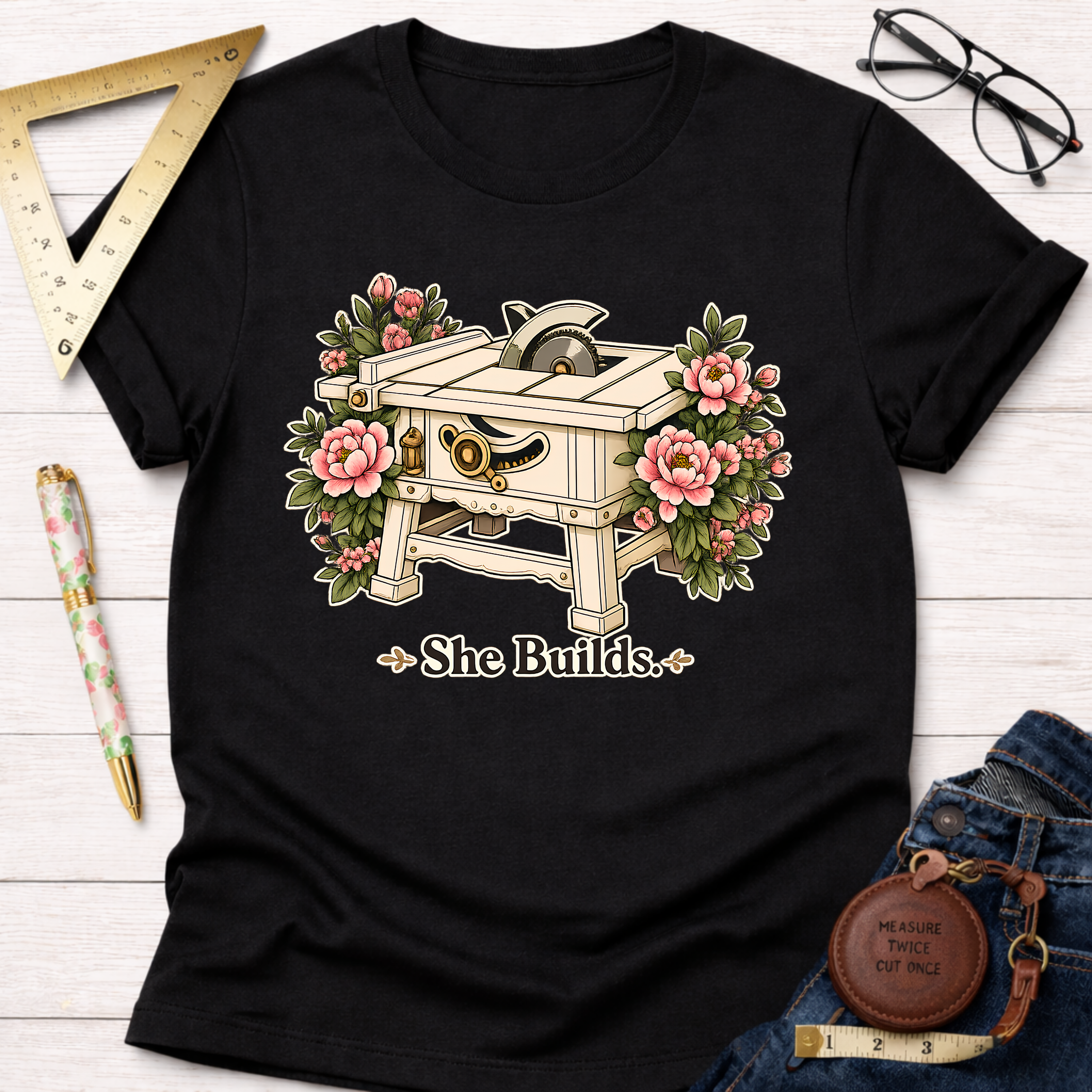 She Builds T-Shirt