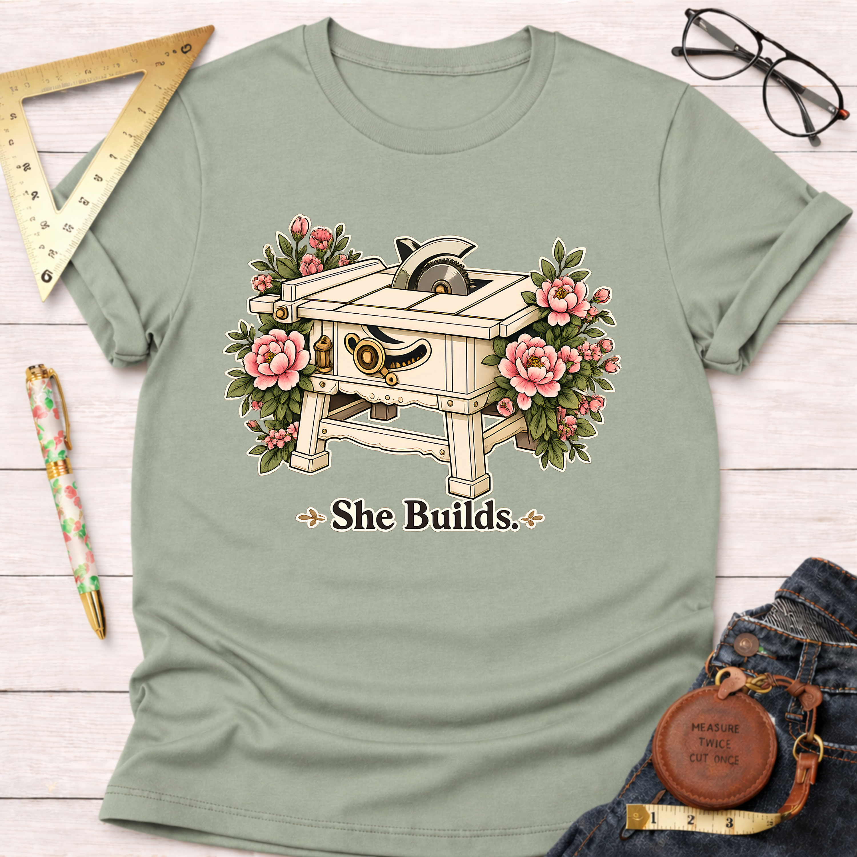 She Builds T-Shirt