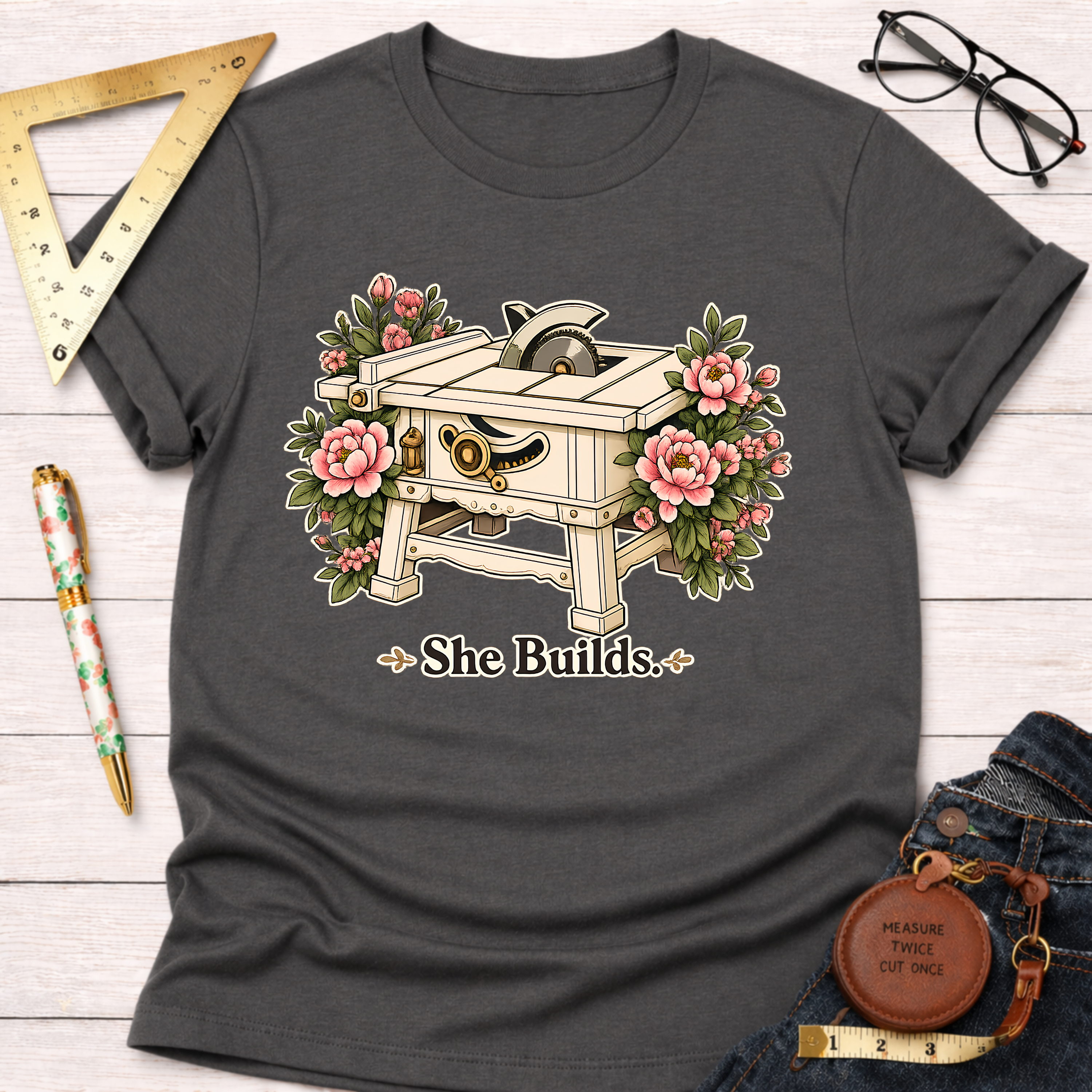 She Builds T-Shirt
