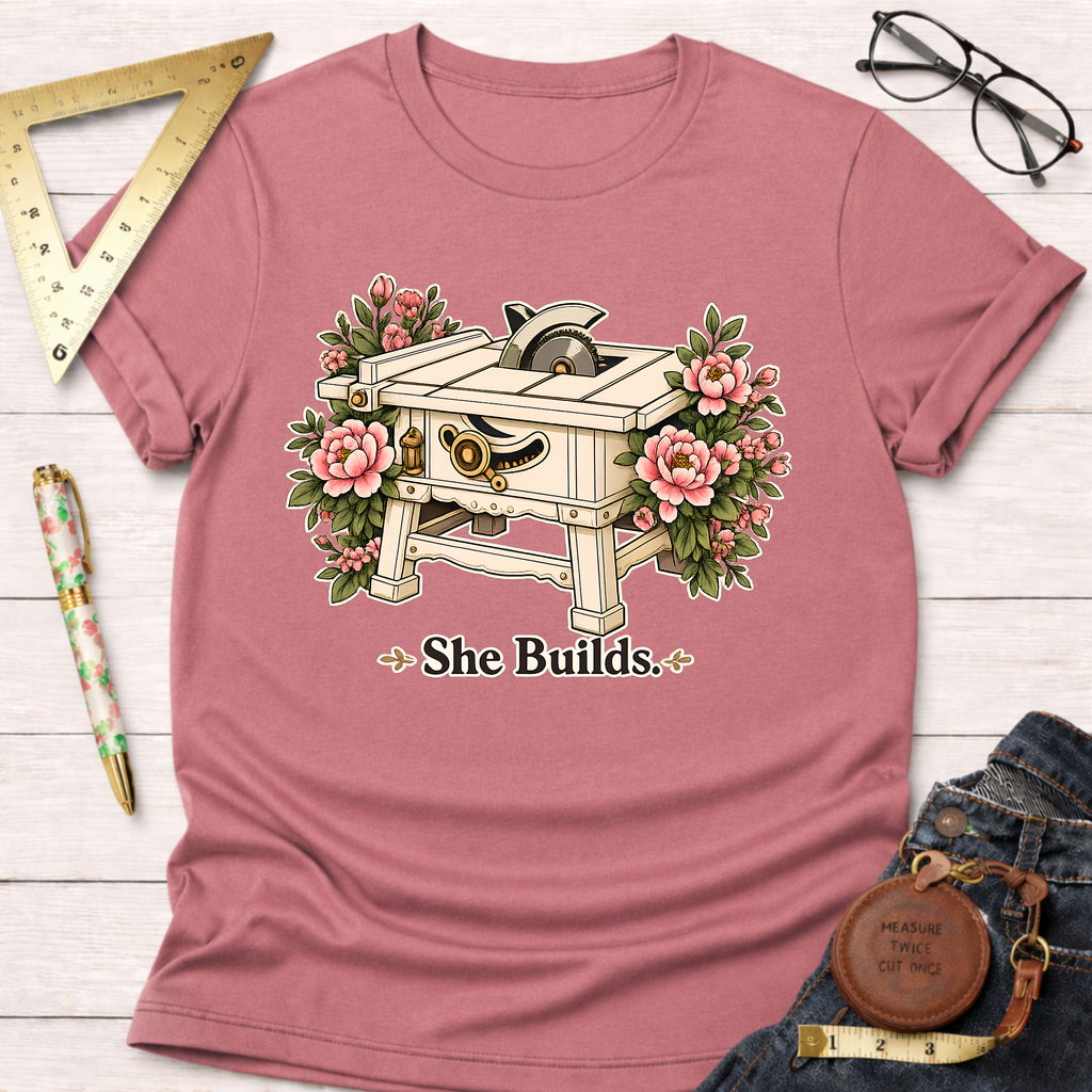 She Builds T-Shirt