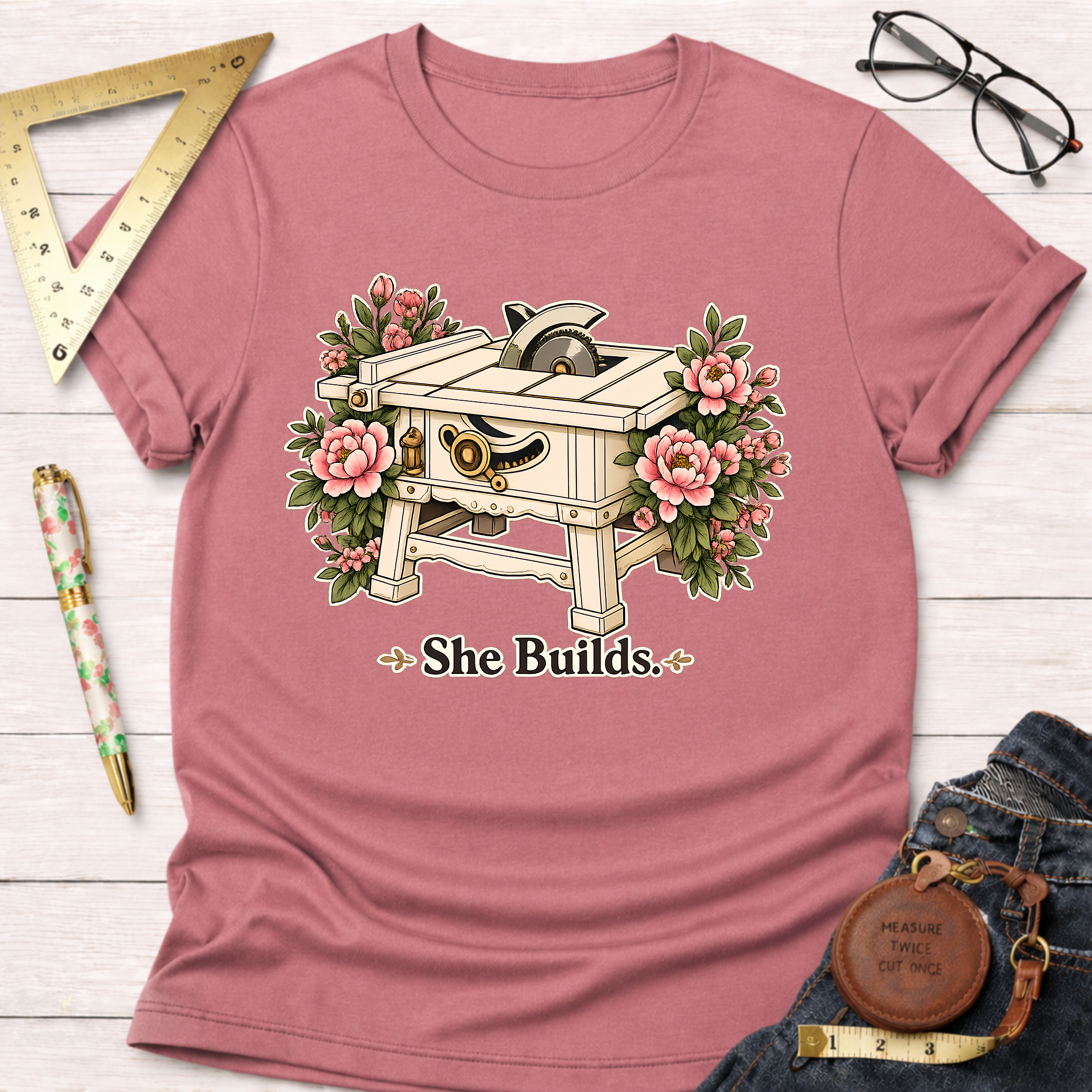 She Builds T-Shirt