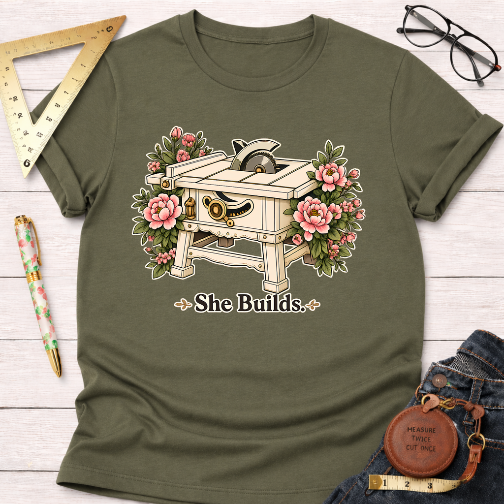 She Builds T-Shirt