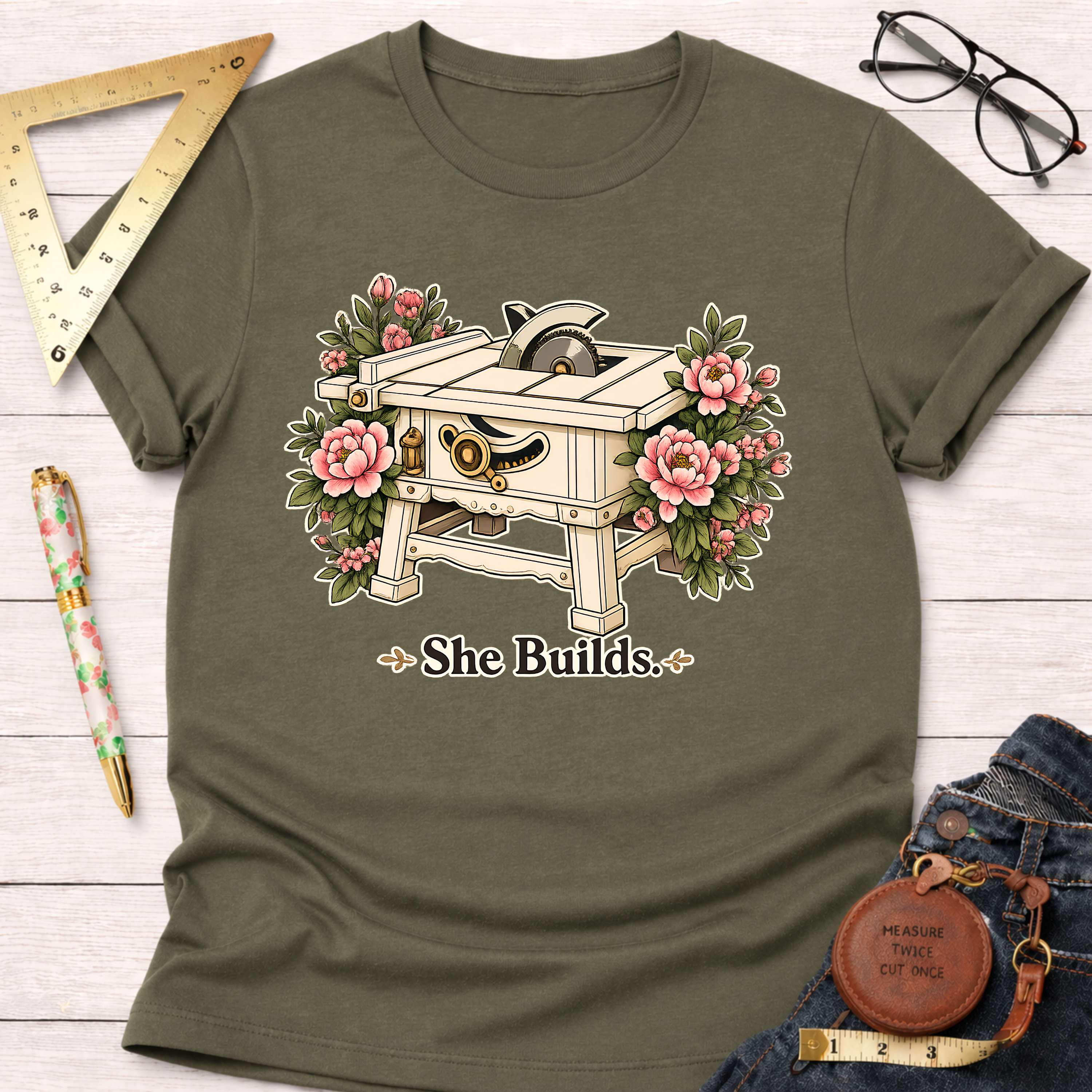 She Builds T-Shirt