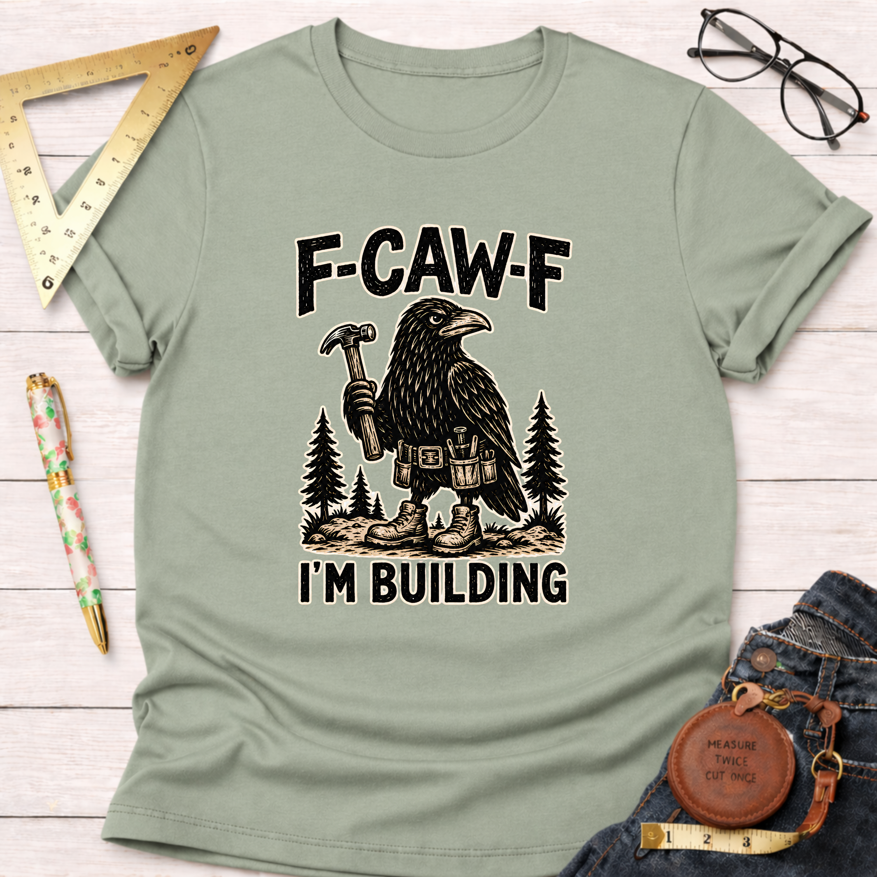 F-CAW-F, I'm Building T-Shirt
