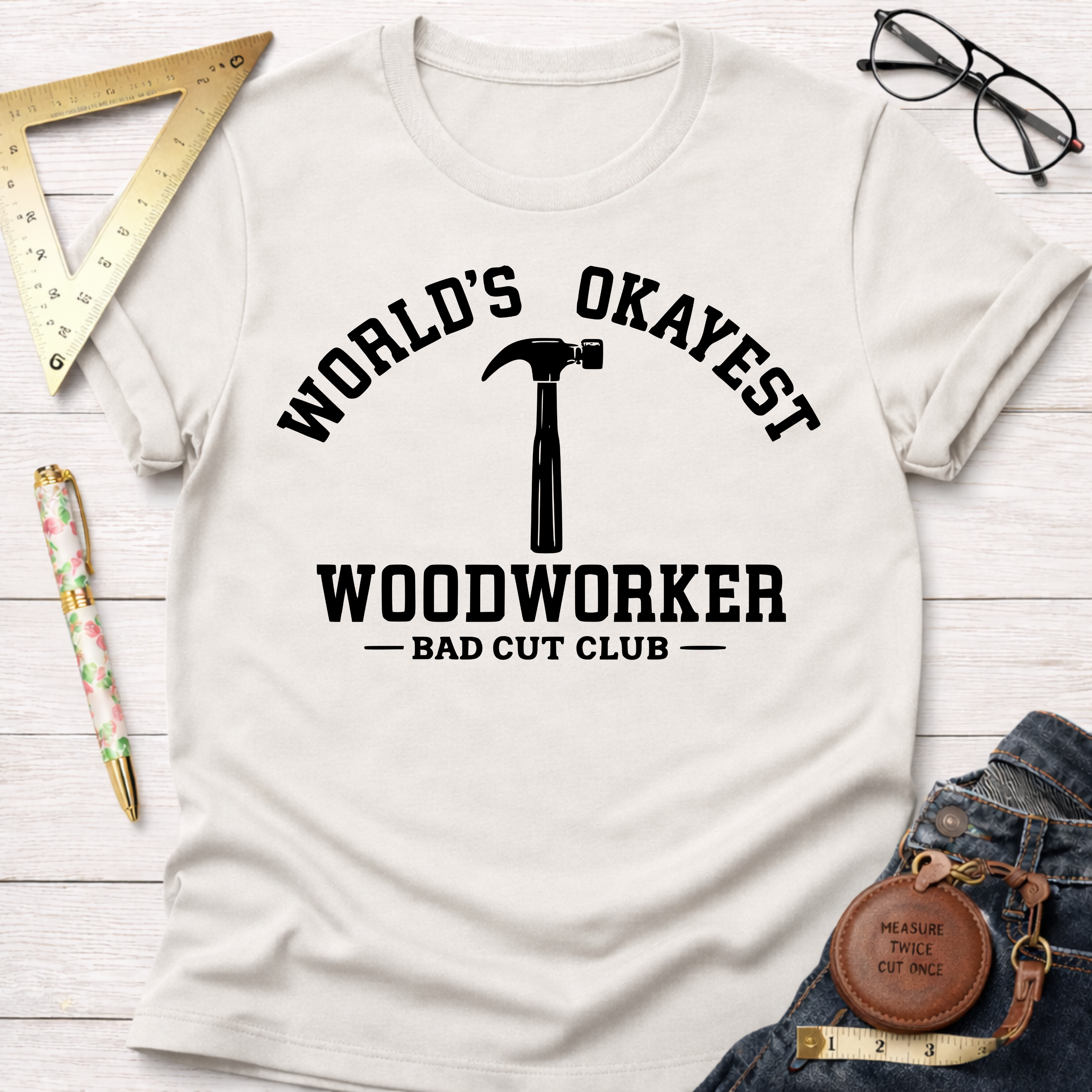 Worlds Okayest Woodworker T-Shirt