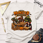 Monster Woodshop Grown funny woodworking t-shirt – Sawdust & Ponytails (view 4)