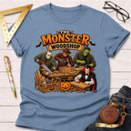 Monster Woodshop Grown funny woodworking t-shirt – Sawdust & Ponytails (view 5)