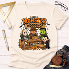 Monster Woodshop funny woodworking t-shirt – Sawdust & Ponytails (view 3)