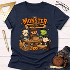 Monster Woodshop funny woodworking t-shirt – Sawdust & Ponytails (view 7)