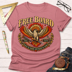 Free Board funny woodworking t-shirt – Sawdust & Ponytails (view 2)