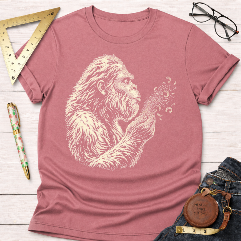 Sawdust Gorilla funny woodworking t-shirt – Sawdust & Ponytails (view 2)