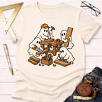 Ghostly Carpenters funny woodworking t-shirt – Sawdust & Ponytails (view 3)