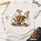 Ghostly Carpenters funny woodworking t-shirt – Sawdust & Ponytails (view 5)