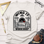 Winging It woodworking t-shirt – Sawdust & Ponytails (view 5)