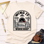 Winging It woodworking t-shirt – Sawdust & Ponytails (view 3)