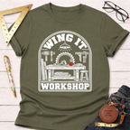 Winging It woodworking t-shirt – Sawdust & Ponytails (view 8)