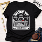 Winging It woodworking t-shirt – Sawdust & Ponytails (view 4)