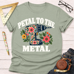 Petal To The Metal woodworking t-shirt – Sawdust & Ponytails (view 9)