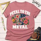 Petal To The Metal woodworking t-shirt – Sawdust & Ponytails (view 2)