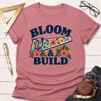 Bloom & Build woodworking t-shirt – Sawdust & Ponytails (view 2)