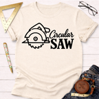 Circular Saw woodworking t-shirt – Sawdust & Ponytails (view 2)