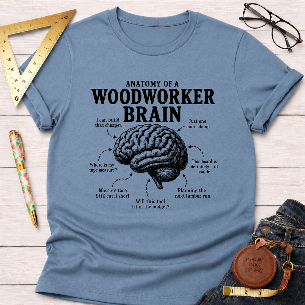 Anatomy Of A Woodworker Brain T-Shirt