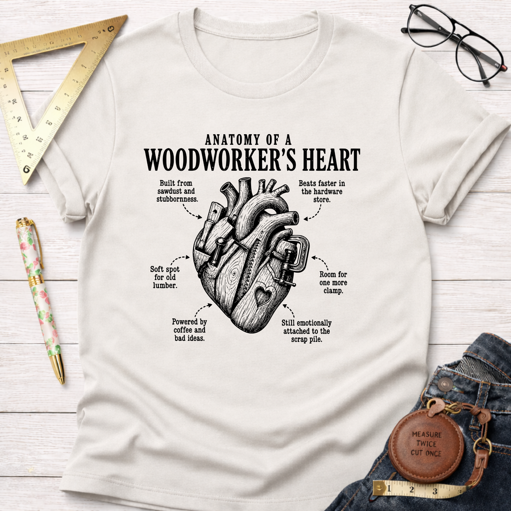 Anatomy Of A Woodworker's Heart T-Shirt