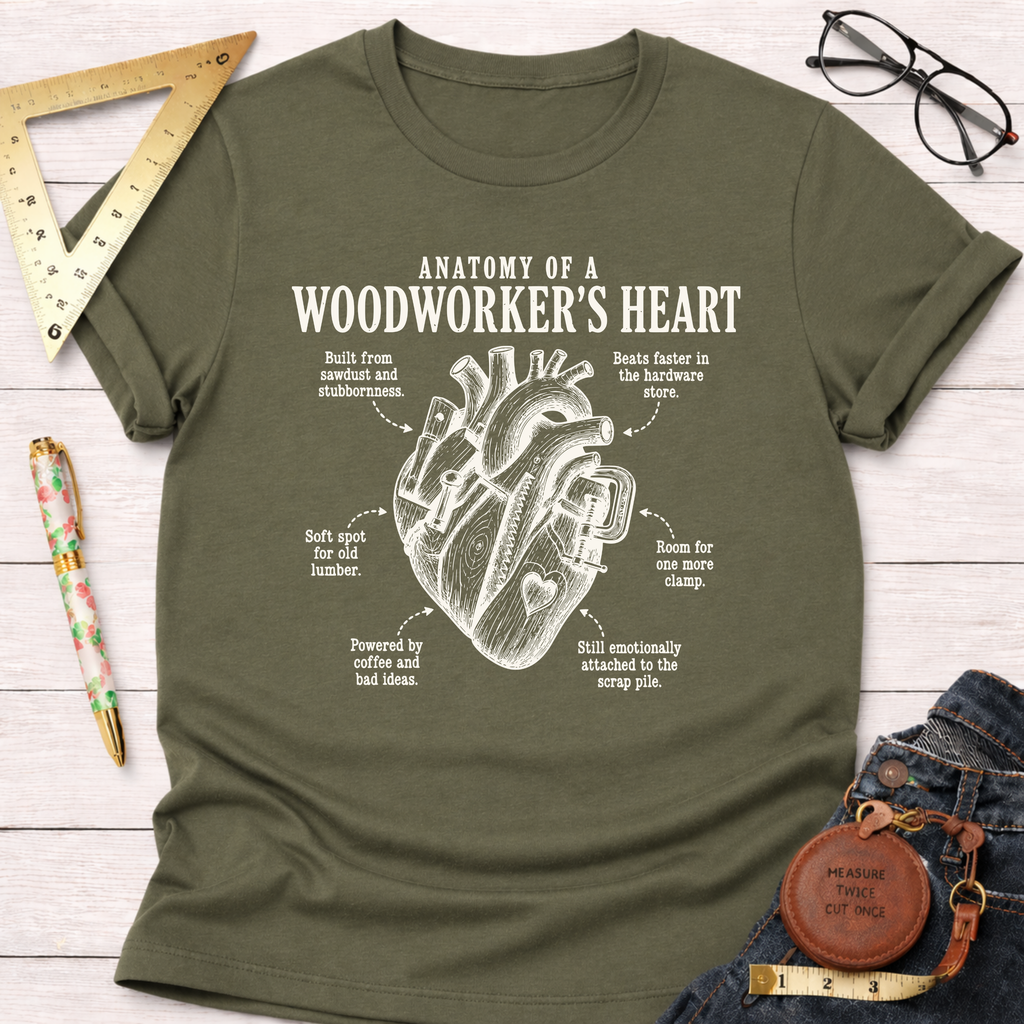 Anatomy Of A Woodworker's Heart T-Shirt