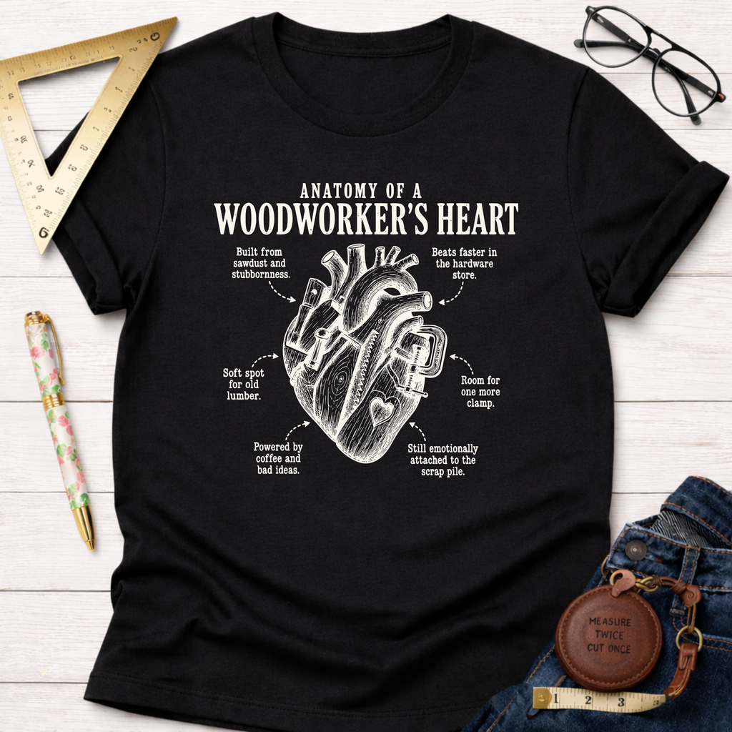 Anatomy Of A Woodworker's Heart T-Shirt