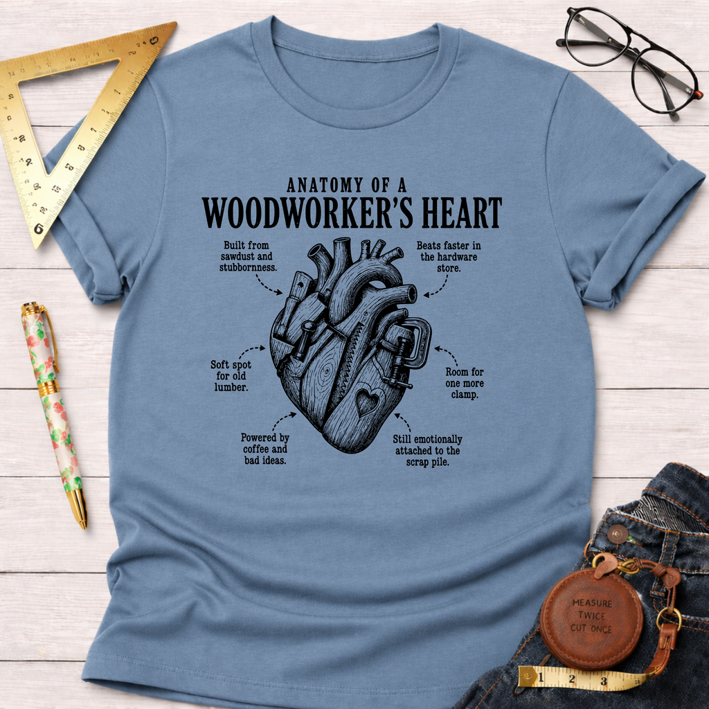 Anatomy Of A Woodworker's Heart T-Shirt