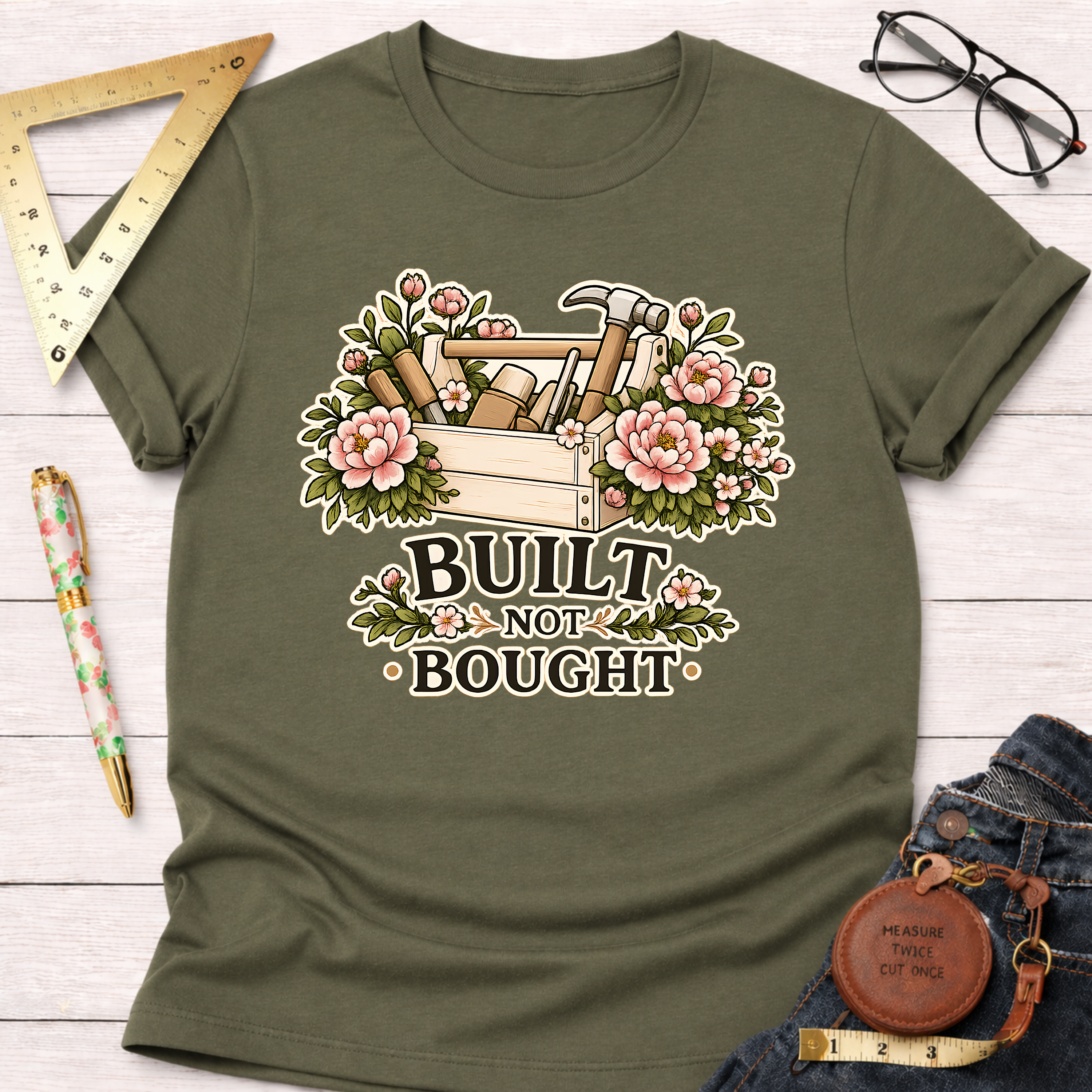 Built Not Bought Carpenter T-Shirt