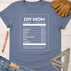 Blue women's funny woodworking graphic tee shirt for female woodworkers, makers, and DIY builders — Sawdust & Ponytails.