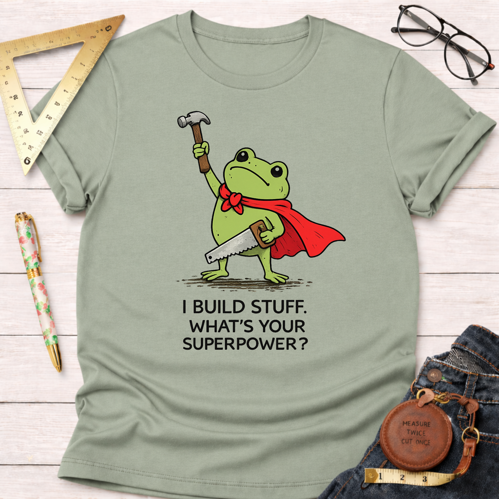 I Build Stuff. What's Your Superpower? T-Shirt
