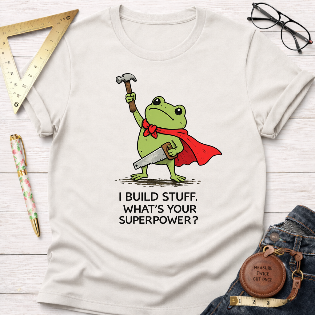 I Build Stuff. What's Your Superpower? T-Shirt