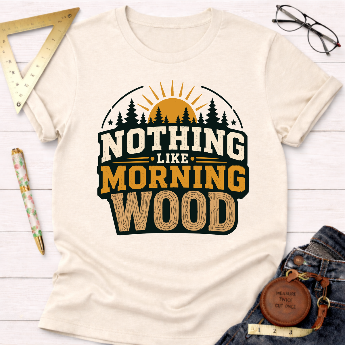 Morning Shift Woodworking Tee