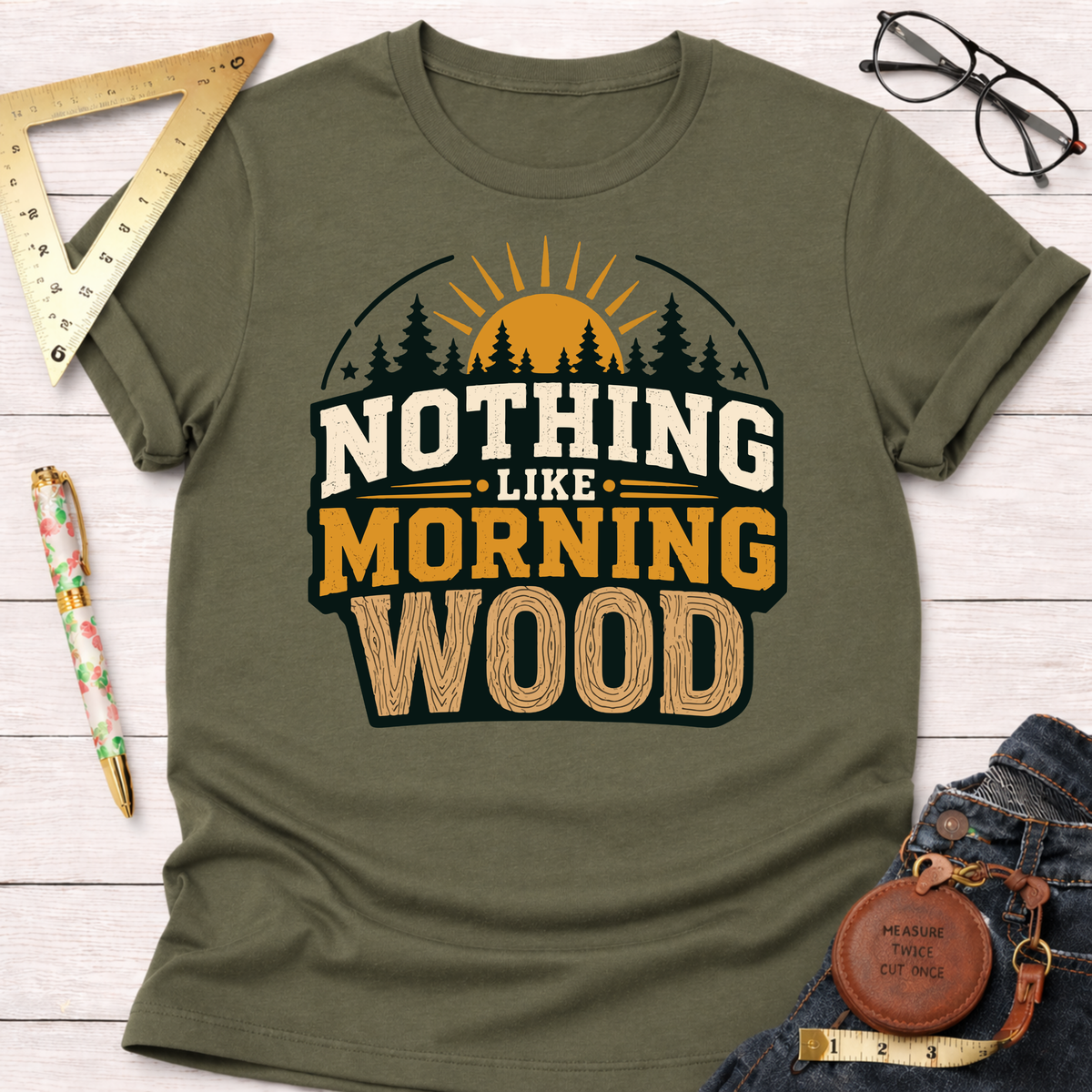 Morning Shift Woodworking Tee