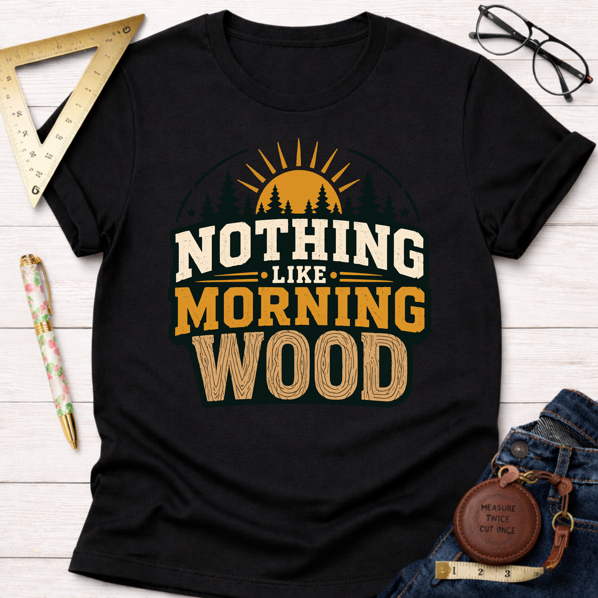 Morning Shift Woodworking Tee