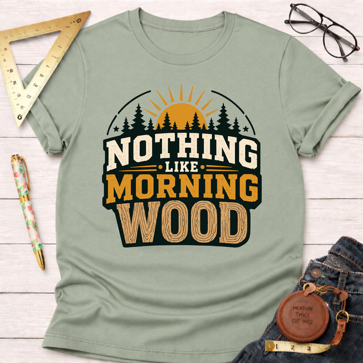 Morning Shift Woodworking Tee