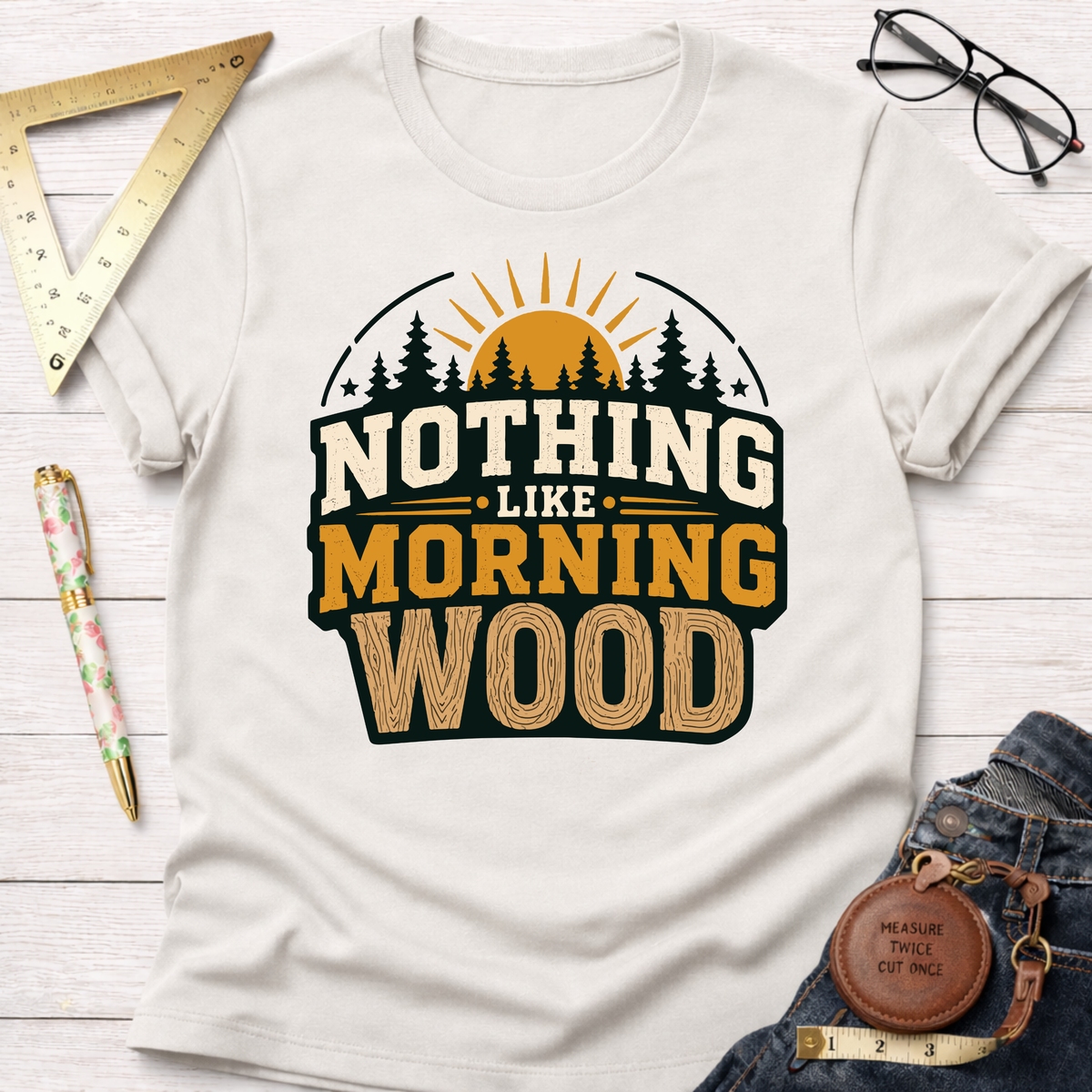 Morning Shift Woodworking Tee