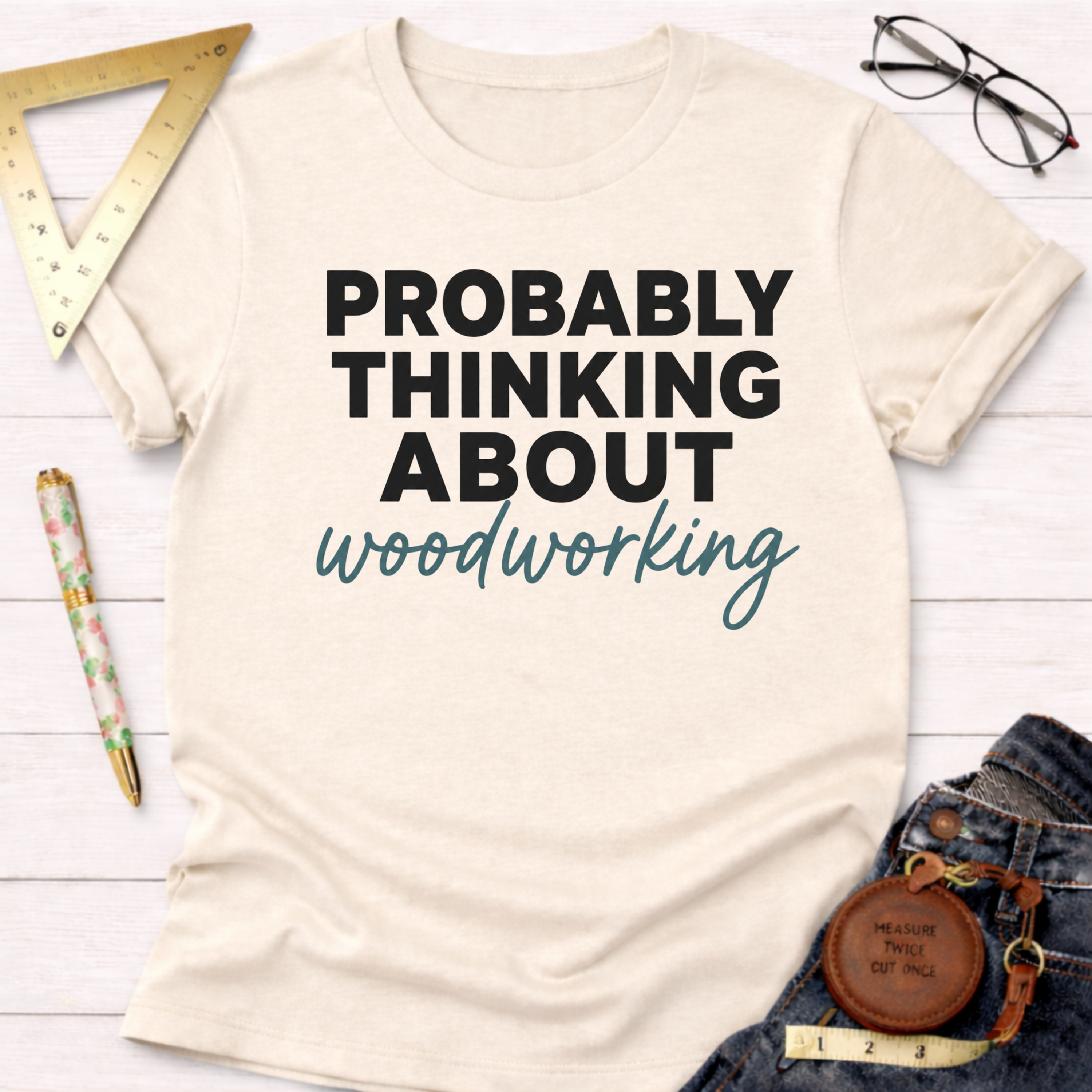Probably Thinking About Woodworking T-Shirt